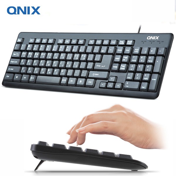 [HCM]Bàn Phím Tiếng Hàn Quốc QNIX QK-3000U USB Hàng Chính Hãng.