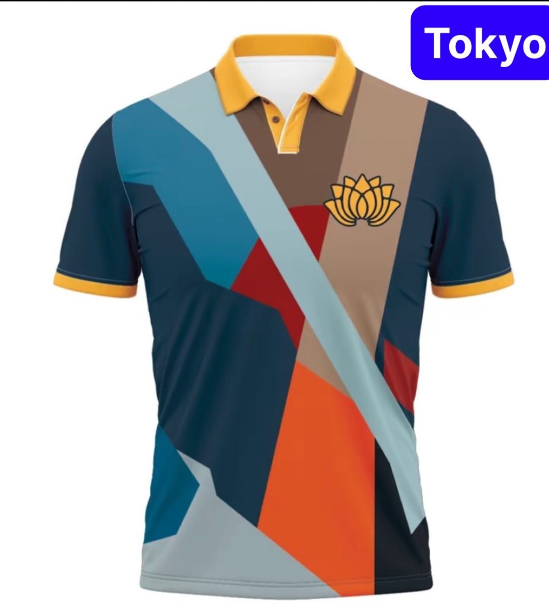 ÁO THUN POLO CÁ SẤU CAO CẤP NAM NỮ CỔ VÀNG HOA SEN NHIỀU MÀU - TOKYO FASHION