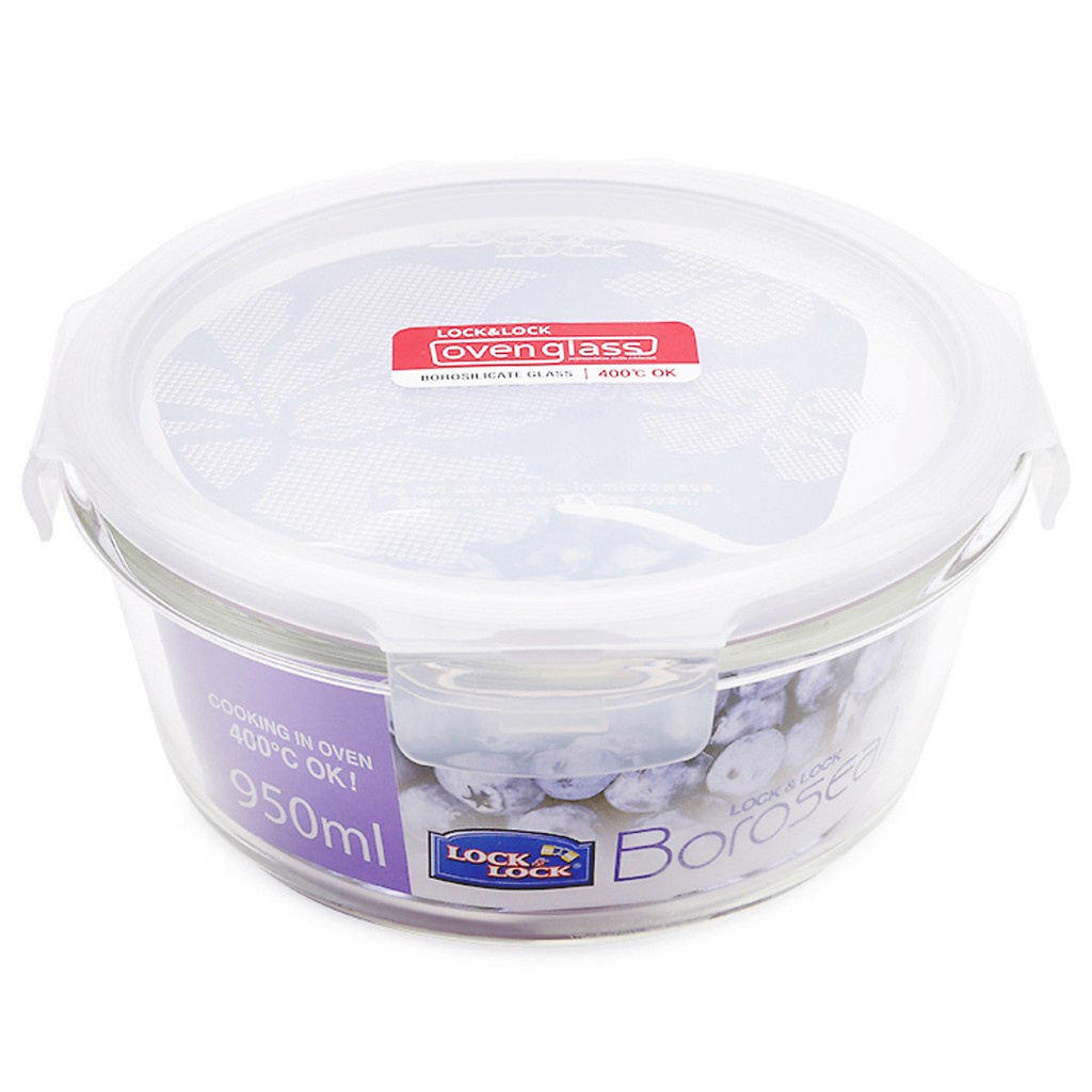 Thố thủy tinh lock and lock 950ml