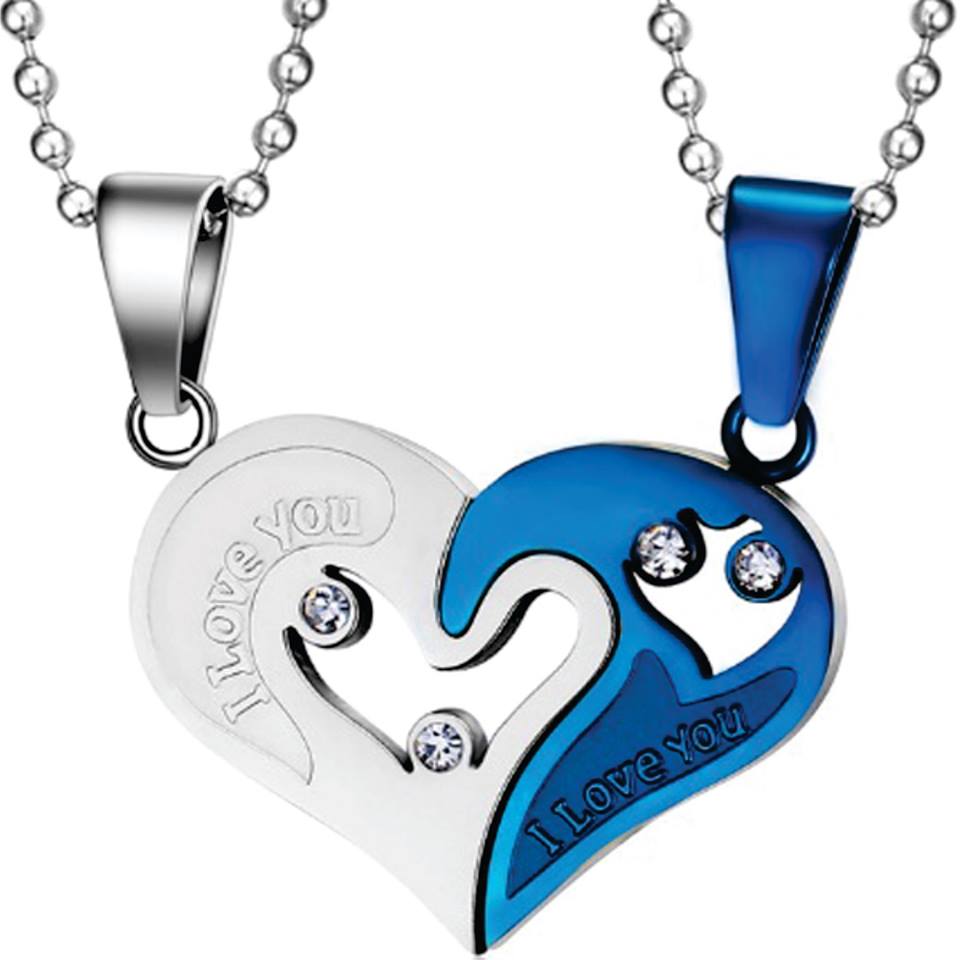 Dây chuyền cặp đôi trái tim tình nhân ( 1 cặp)