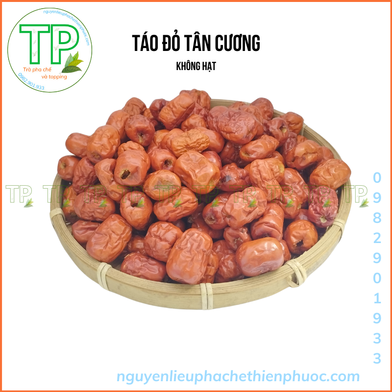 táo đỏ không hột (táo tàu) 100g - hàng loại 1, nấu chè dưỡng nhan, tiềm gà