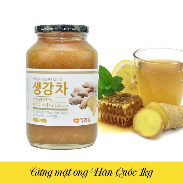 Trà - Gừng Mật Ong Honey Ginger Tea Hàn Quốc- Hũ 1kg