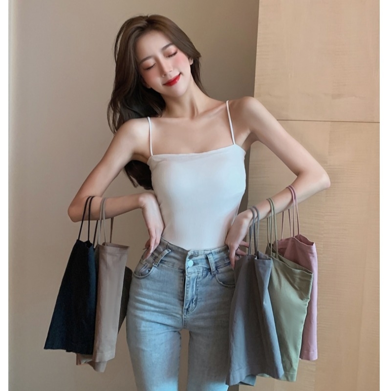 Áo hai dây nữ hidro chất cotton đẹp ôm body đủ màu