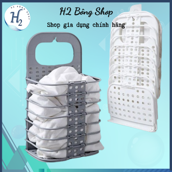 Giỏ đựng đồ treo tường gấp gọn thông minh, tiện lợi