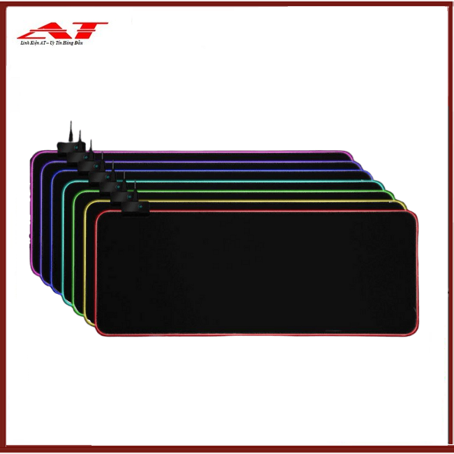 Bàn di chuột rgb, lót chuột pad đèn led rgb loại lớn kích thước 80cm4mm