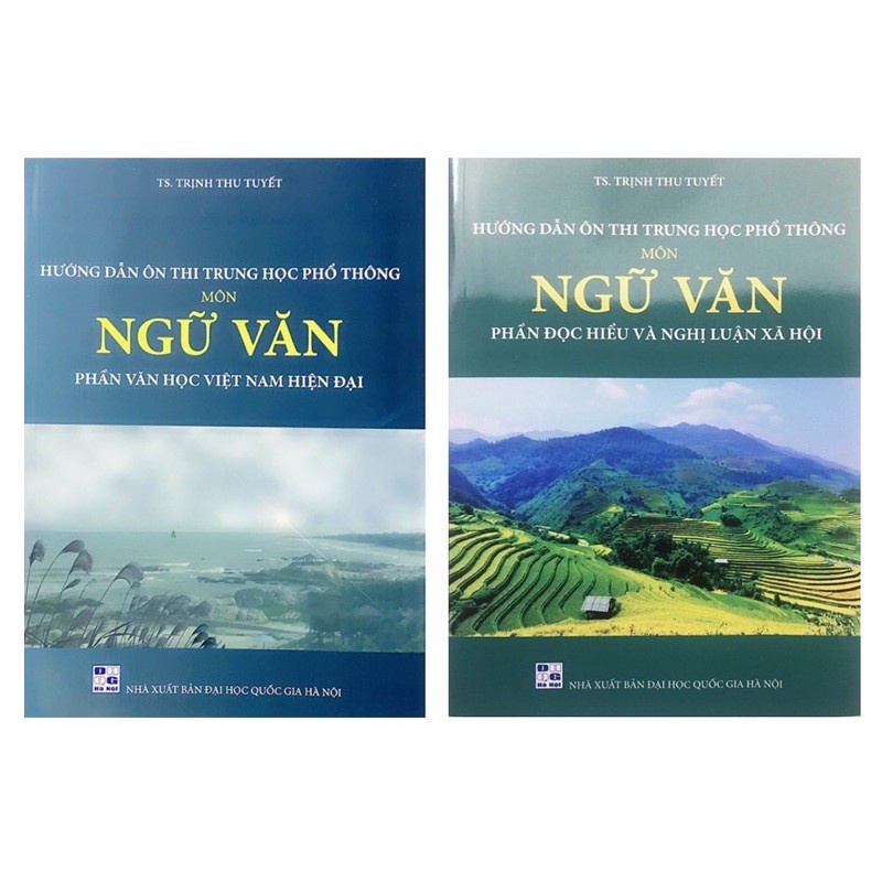 Sách - hướng dẫn ôn thi thpt môn ngữ văn - 2 cuốn: phần văn học hiện đại + phần đọc hiểu và nghị luận xã hội - ntbooks