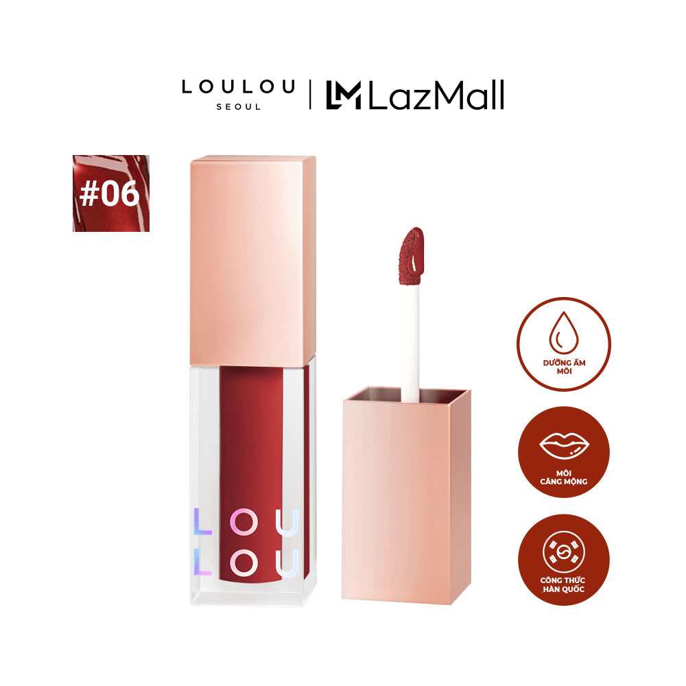 Son tint Loulou màu 06 Truffle Nâu đỏ 3g
