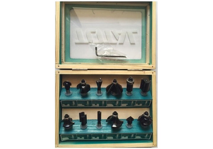 Bộ 12 mũi phay gỗ 1/2" total tacsr0102121
