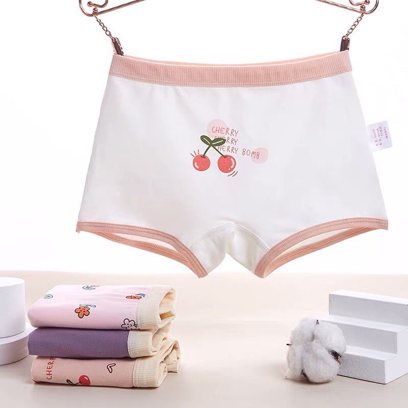 Quần chip đùi cho bé gái sét 4 quần lót trẻ em bé gái từ 8-48kg
