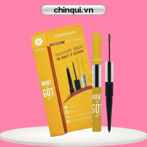 Chì Kẻ Mày Lemonade 2 Đầu Want It Got It Dual Eyebrow 2g + 2ml