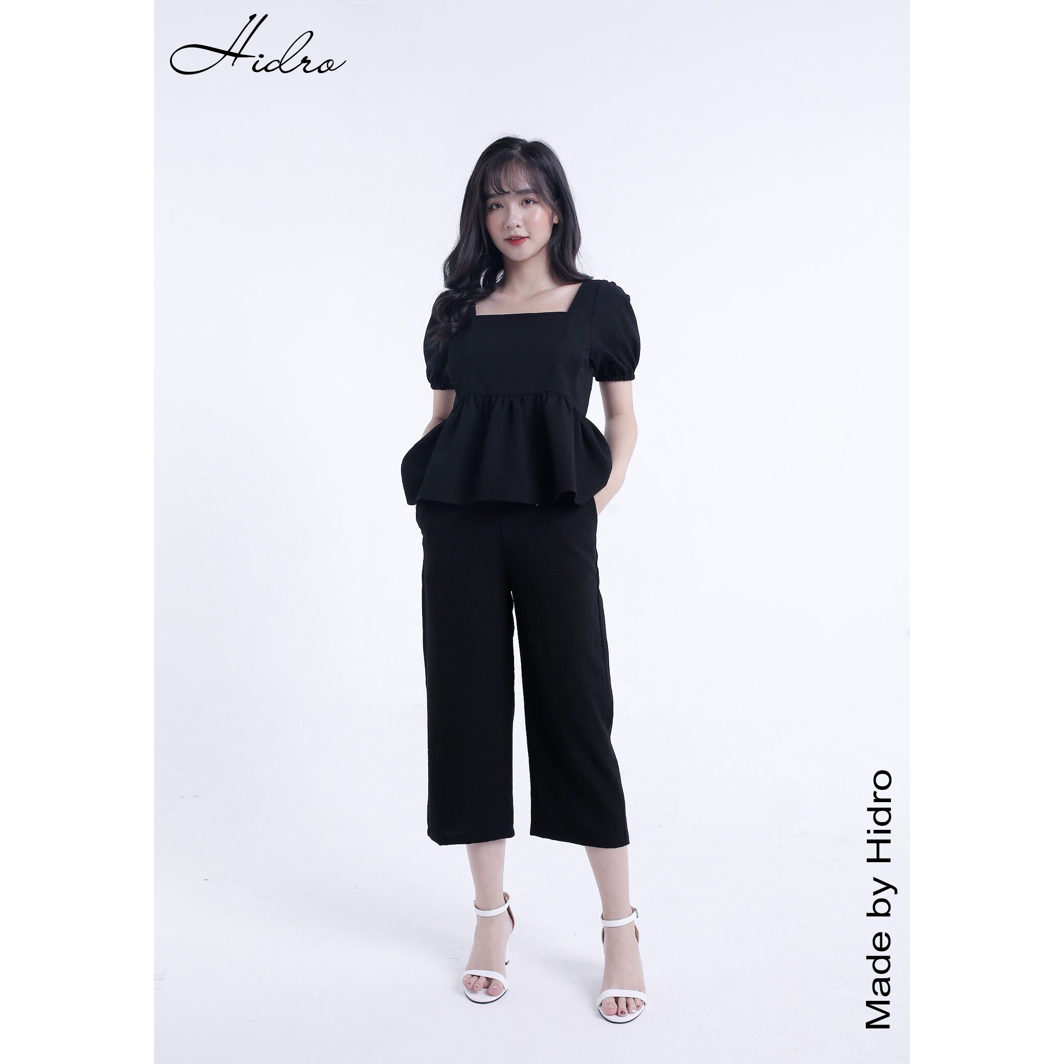 Set áo đũi HIDRO tay bồng quần lửng