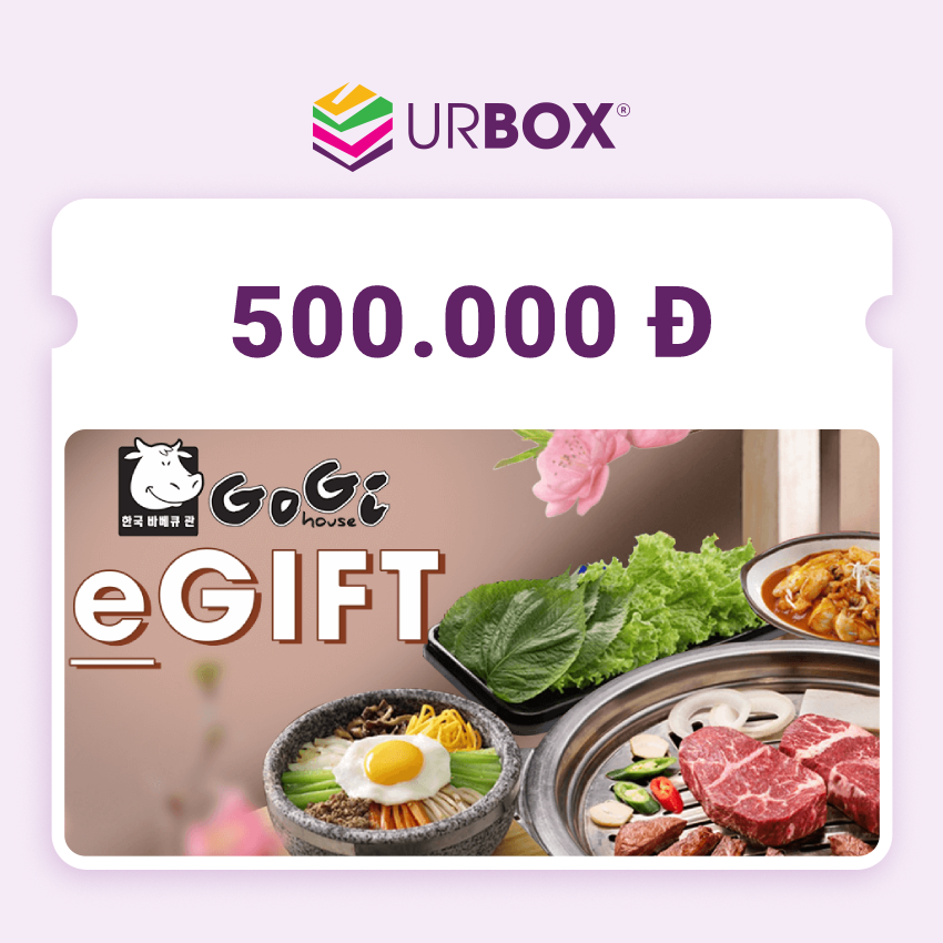 [Gogi House |UrBox] Evoucher trị giá 500k áp dụng tại các nhà hàng GOGI HOUSE