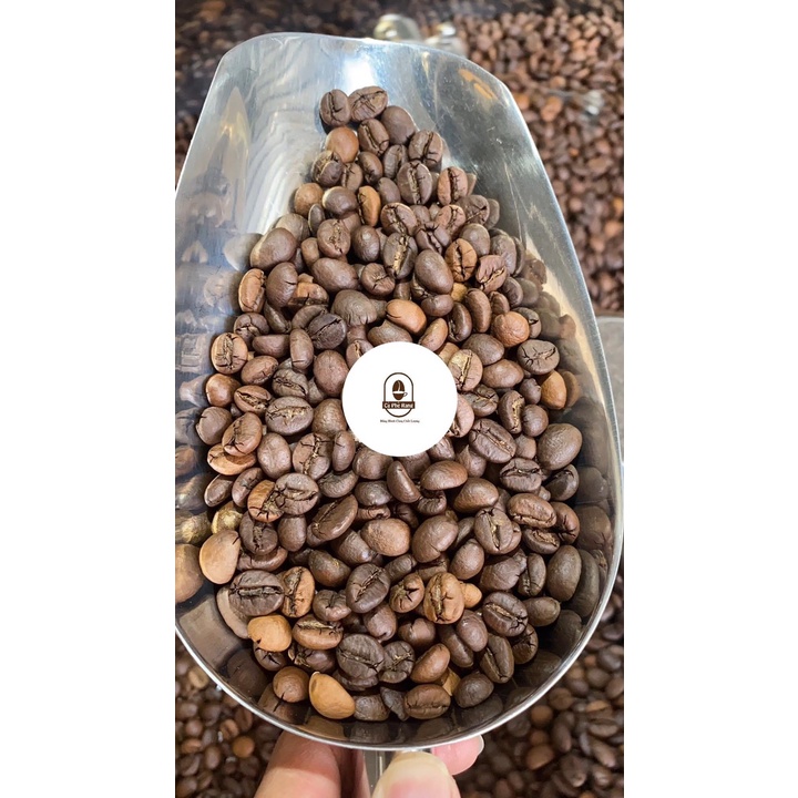 Cà phê rang xay nguyên hạt nguyên chất robusta gói 0,5kg