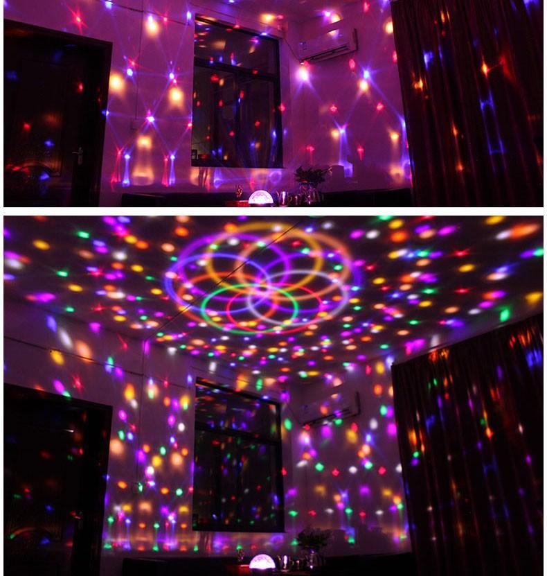 Đèn LED 7 màu vũ trường cảm ứng nhạc USB, đèn trang trí bar, sân khấu, đèn vũ trường, đèn cảm ứng nhạc, Đèn nháy theo nhạc, đèn chớp 7 màu