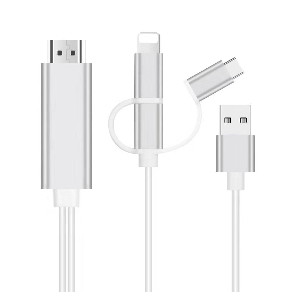 Cáp mhl 3 in 1 hỗ trợ máy chiếu beecube