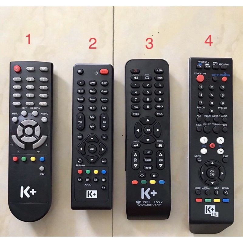 Điều khiển đầu thu k+ - kèm pin aaa