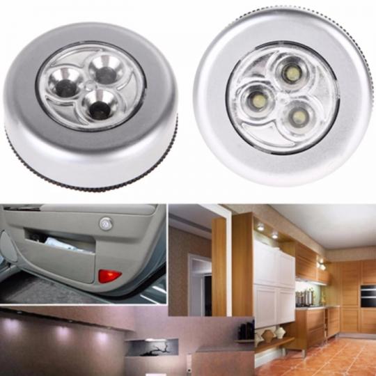 ĐÈN LED CHẠM SÁNG DÁN TƯỜNG - ĐÈN 3 BÓNG SIÊU SÁNG