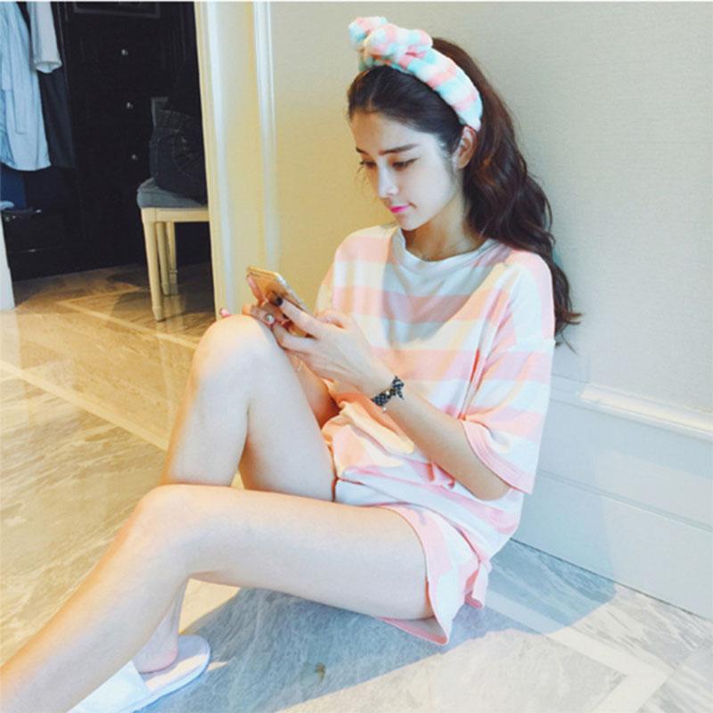Bộ mặc nhà nữ đùi cotton kute - bmng7, bộ ngủ nữ