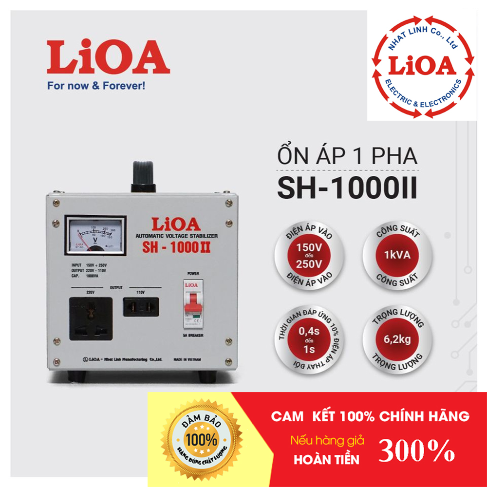 Ổn áp lioa 1kva 1kw 1000w 1kg 1000va chính hãng nhật linh công suất nhỏ - lioavietnam