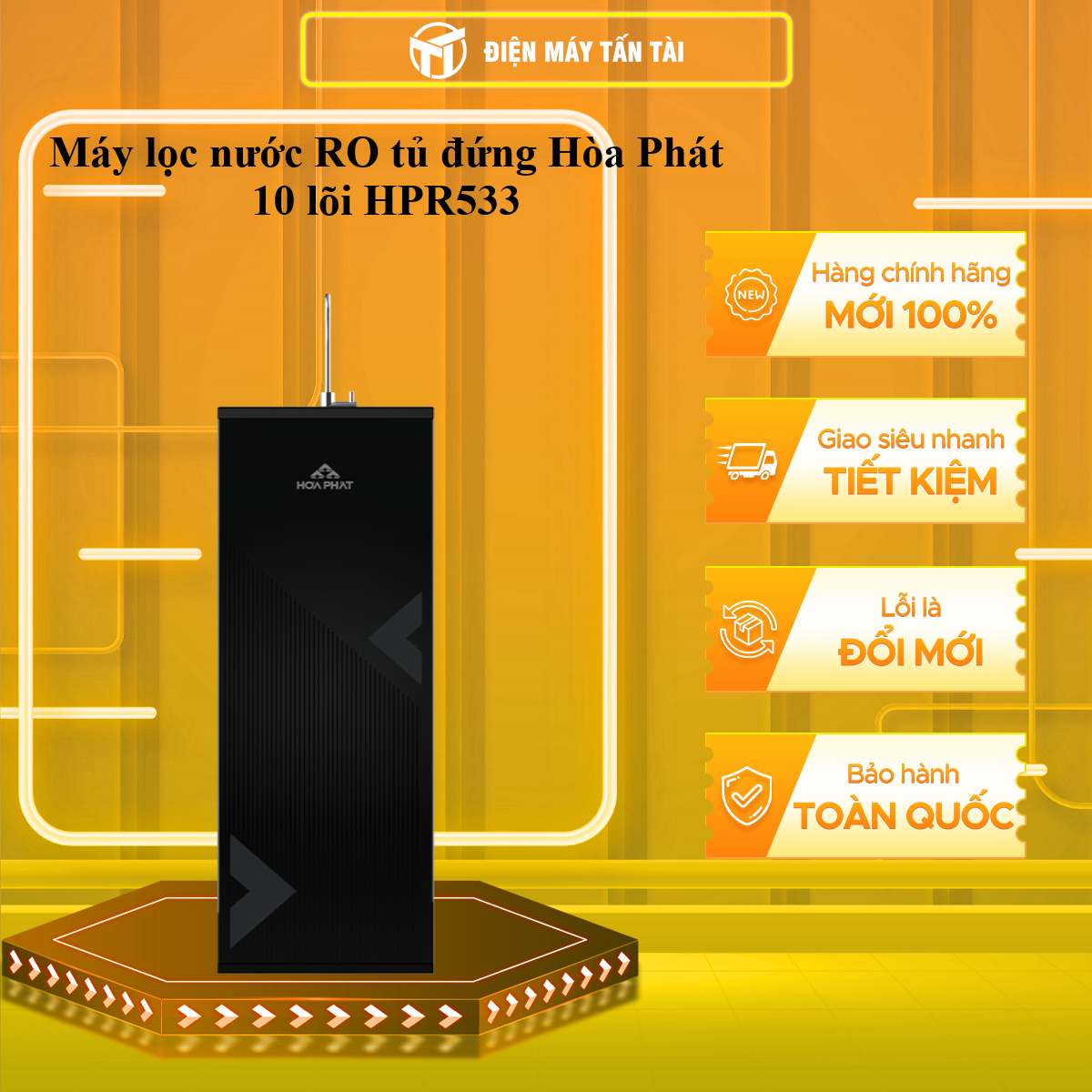 Máy lọc nước RO tủ đứng Hòa Phát 10 lõi HPR533 - GIAO TOÀN QUỐC - CHỈ MIỄN PHÍ HCM