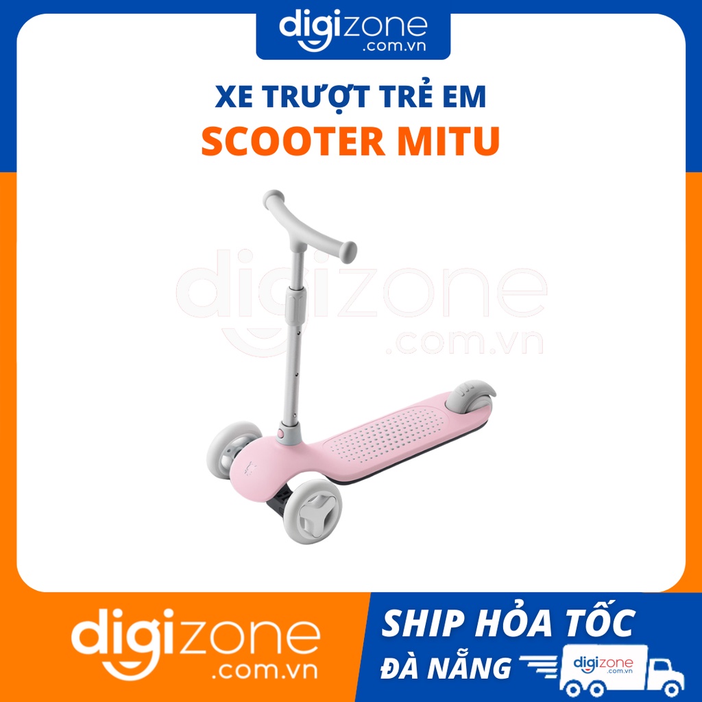 Xe trượt trẻ em Scooter Mitu, 3 bánh, có đèn dưới bánh xe, chịu tải 50kg hàng chính hãng