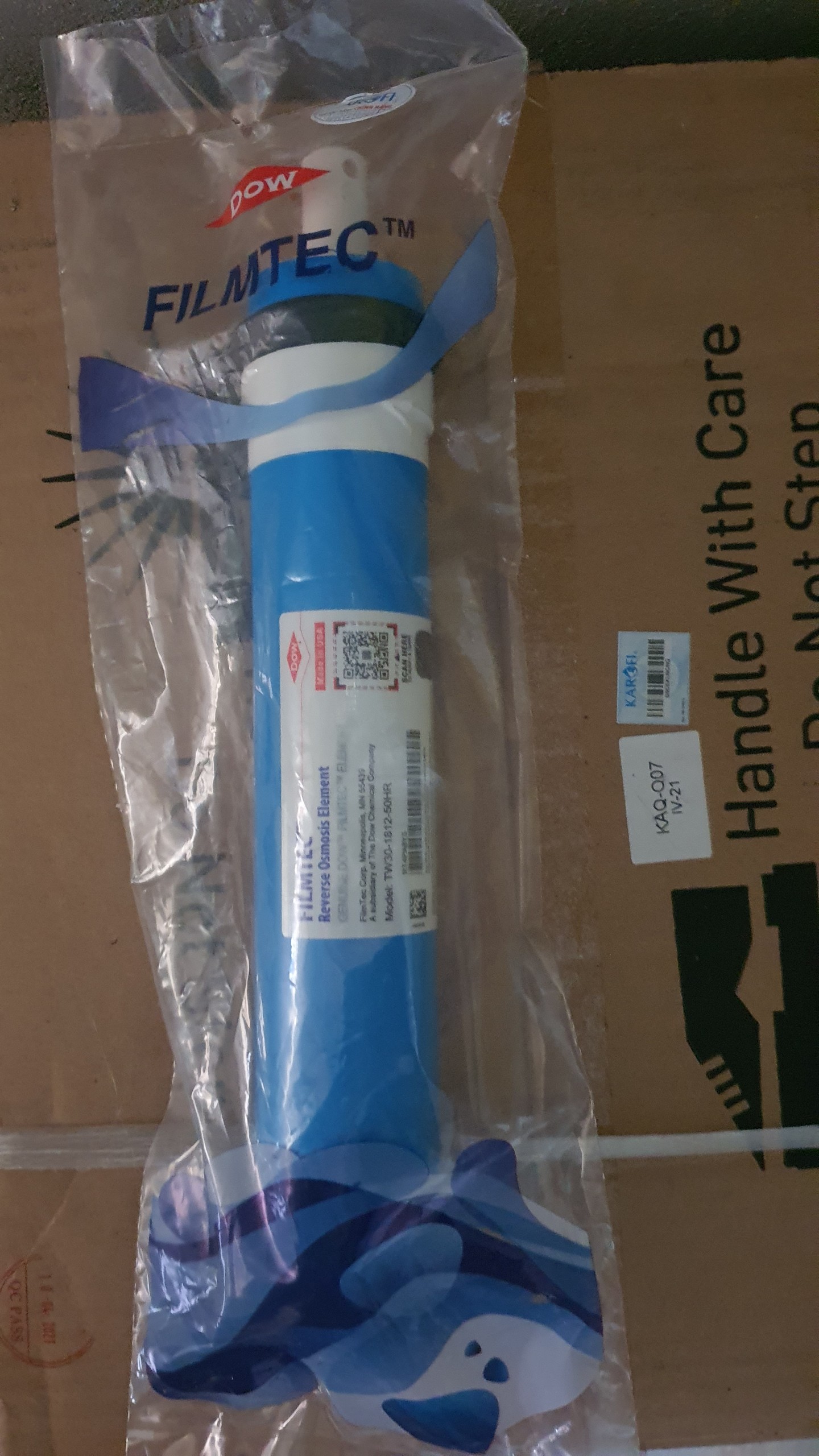 Lõi lọc RO dùng cho máy lọc RO Màng nằm ở cốc số 4.(Màng RO Dow Filmtec™)
