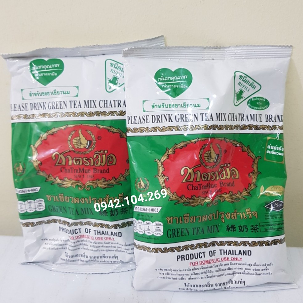 Trà thái xanh gói 200g - chuẩn vị thơm nức- nguyên liệu trà sữa