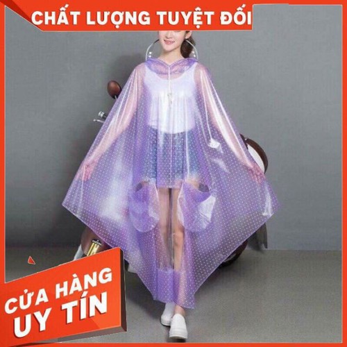 Áo mưa chấm bi