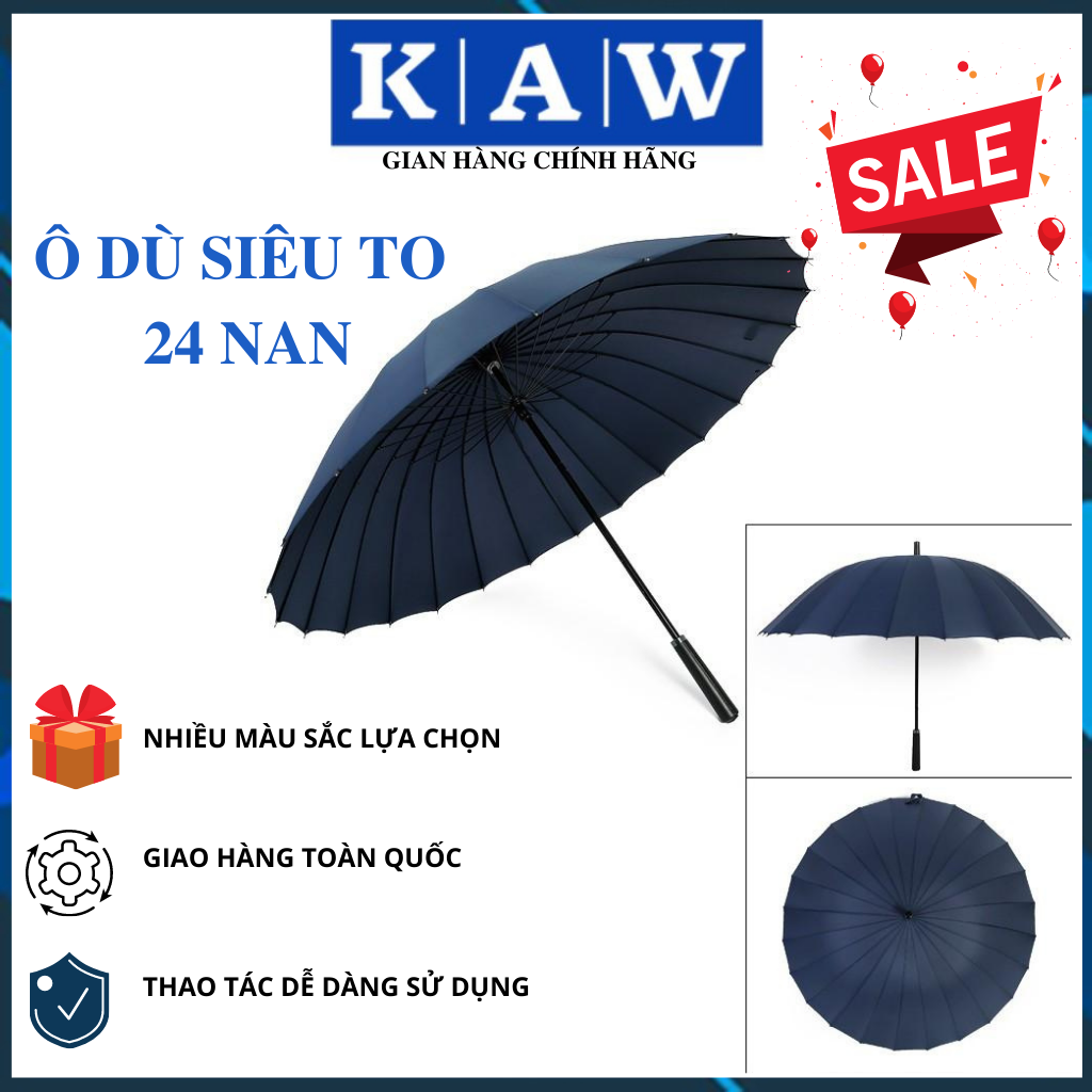 Ô dù cỡ lớn, dù đi mưa , cây dù che mưa, cây dù che nắng chọn ngay ô dù siêu to đường kính lên đến 116 cm dành cho 3 người, ô cán dài 24 nan chống lật siêu chắc chắn