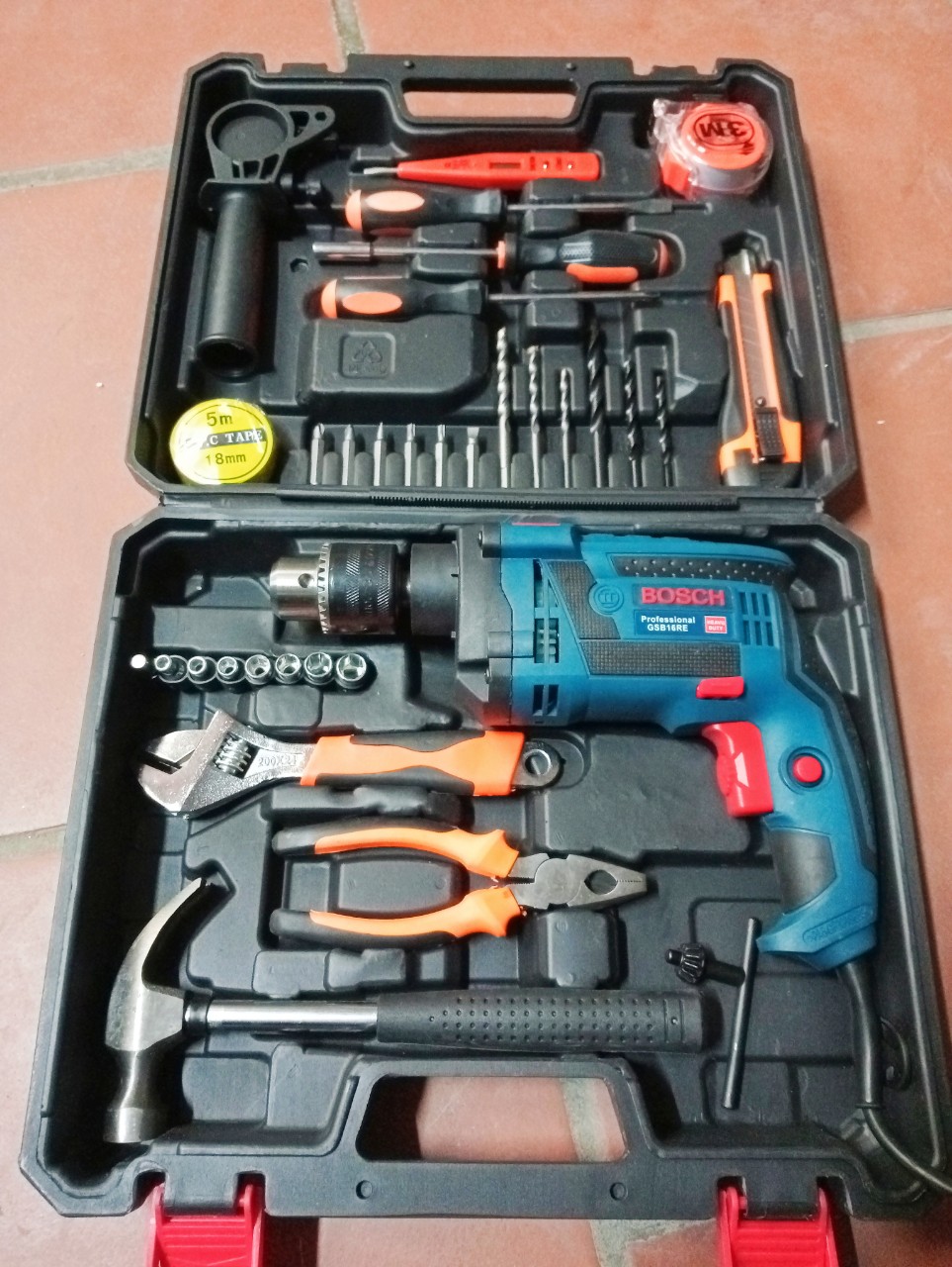 Máy khoan | máy khoan điện bosh | bộ vali đủ đồ nghề chuyên dùng cam kết motor đồng | có chức năng búa khoan tường