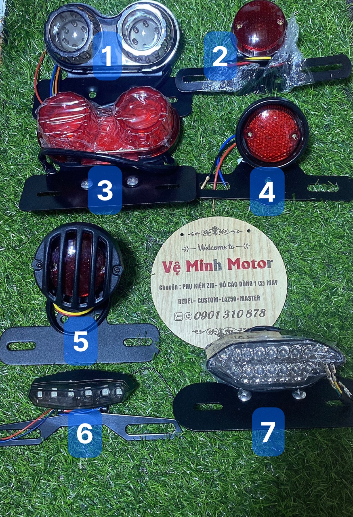 Đèn hậu cafe racer Clastic