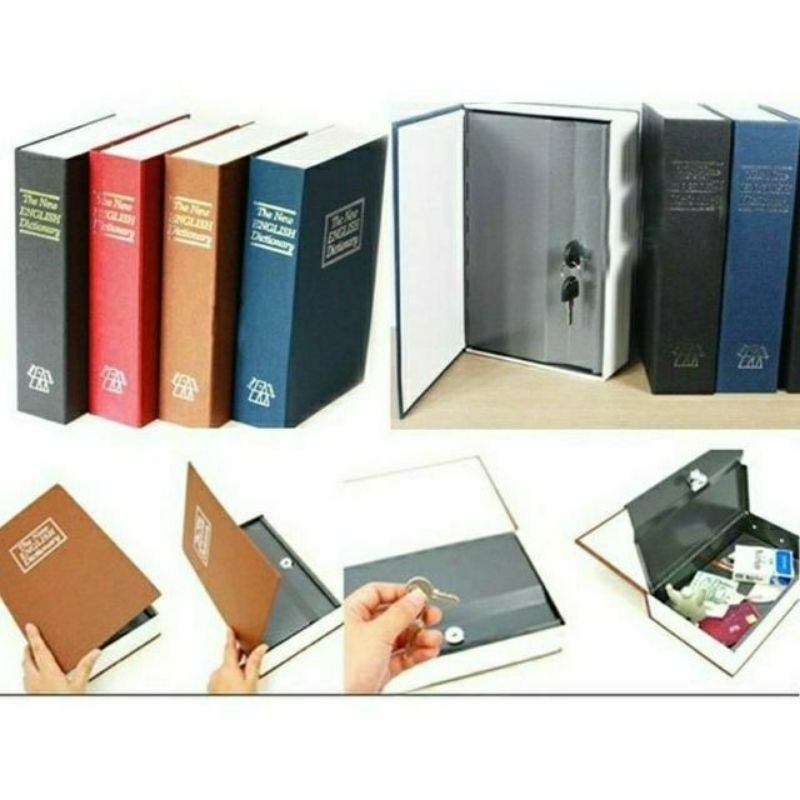 [SIÊU RẺ - HỎA TỐC 2H] Két Sắt Mini Hình Quyển Sách, Thiết Kế Nhỏ Gọn, Màu Sắc Hài Hòa Bên Trong Có 1 Ngăn Nhỏ Hệ thống Khóa Chìa An Toàn Dễ Sử Dụng, Cho Thủ Quỹ, Thu Ngân.