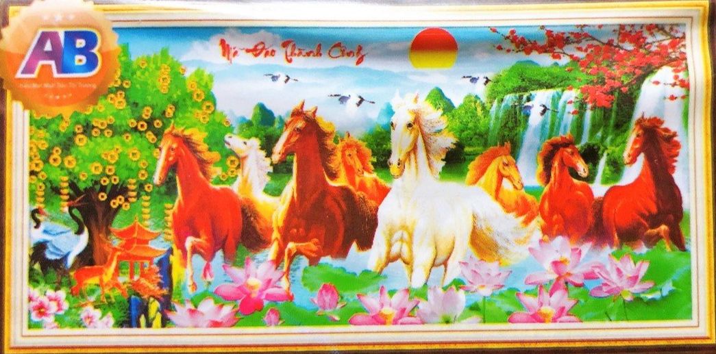 Tranh đính đá mã đáo thành công kt:115x55cm _lg-1488_chưa đính đá
