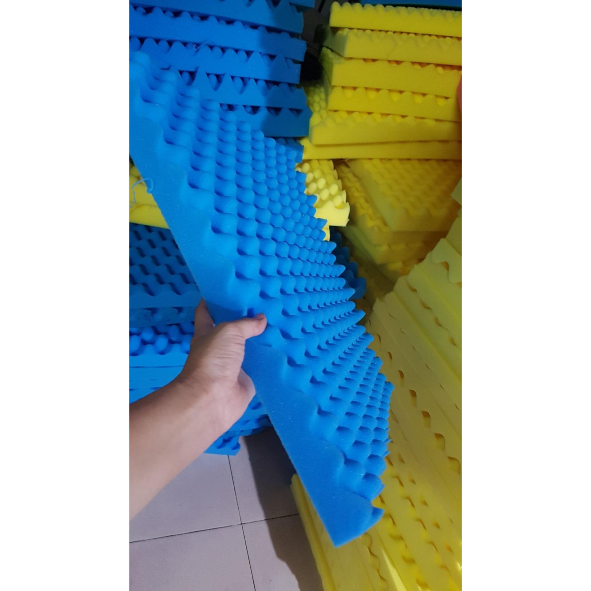 Set 12 Mút  tiêu âm hình trứng(Hột gà)K20  KT 50x50cm dày 5cm  đủ màu ( Xanh Xám đỏ vàng)