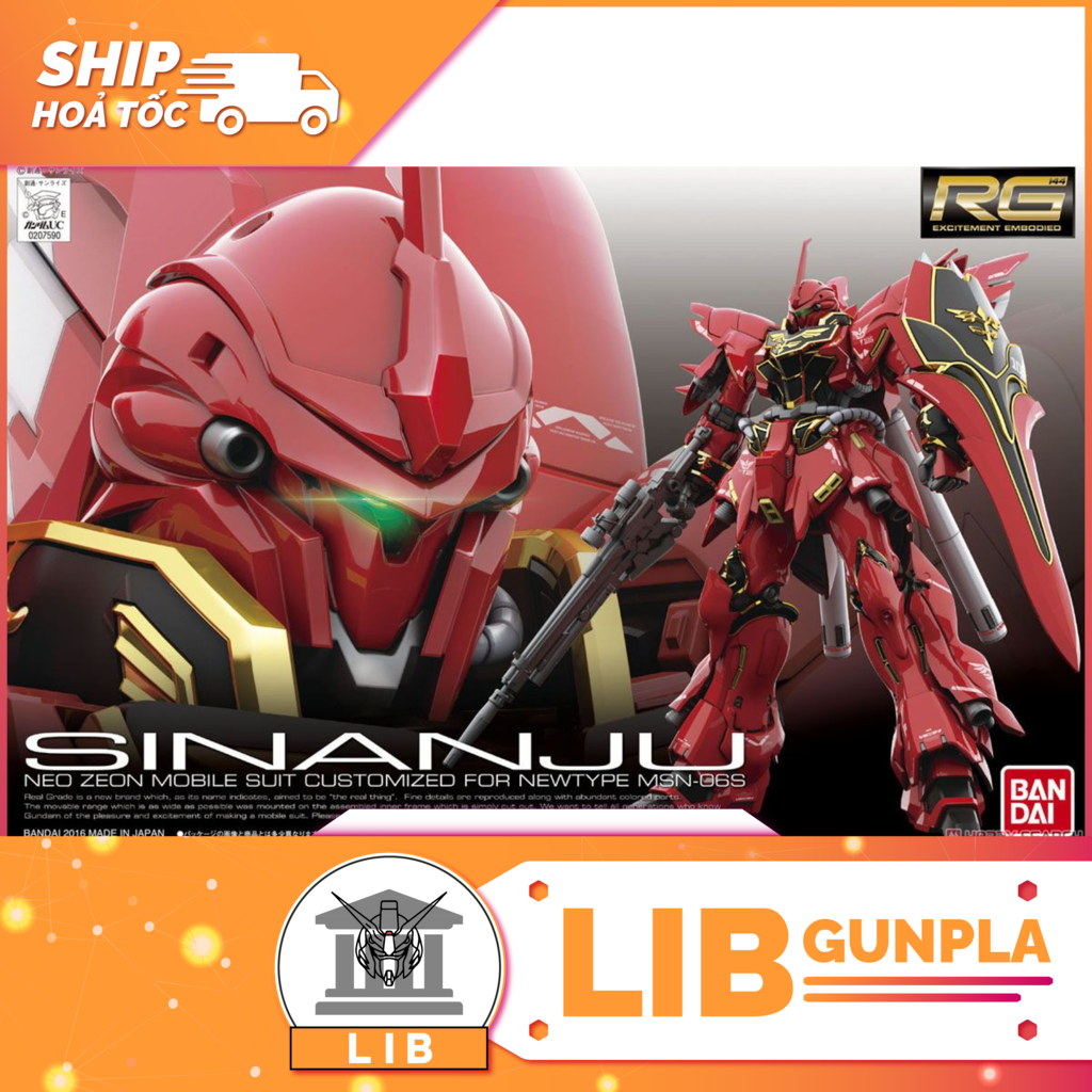 Mô hình lắp ráp gundam rg msn-06s sinanju