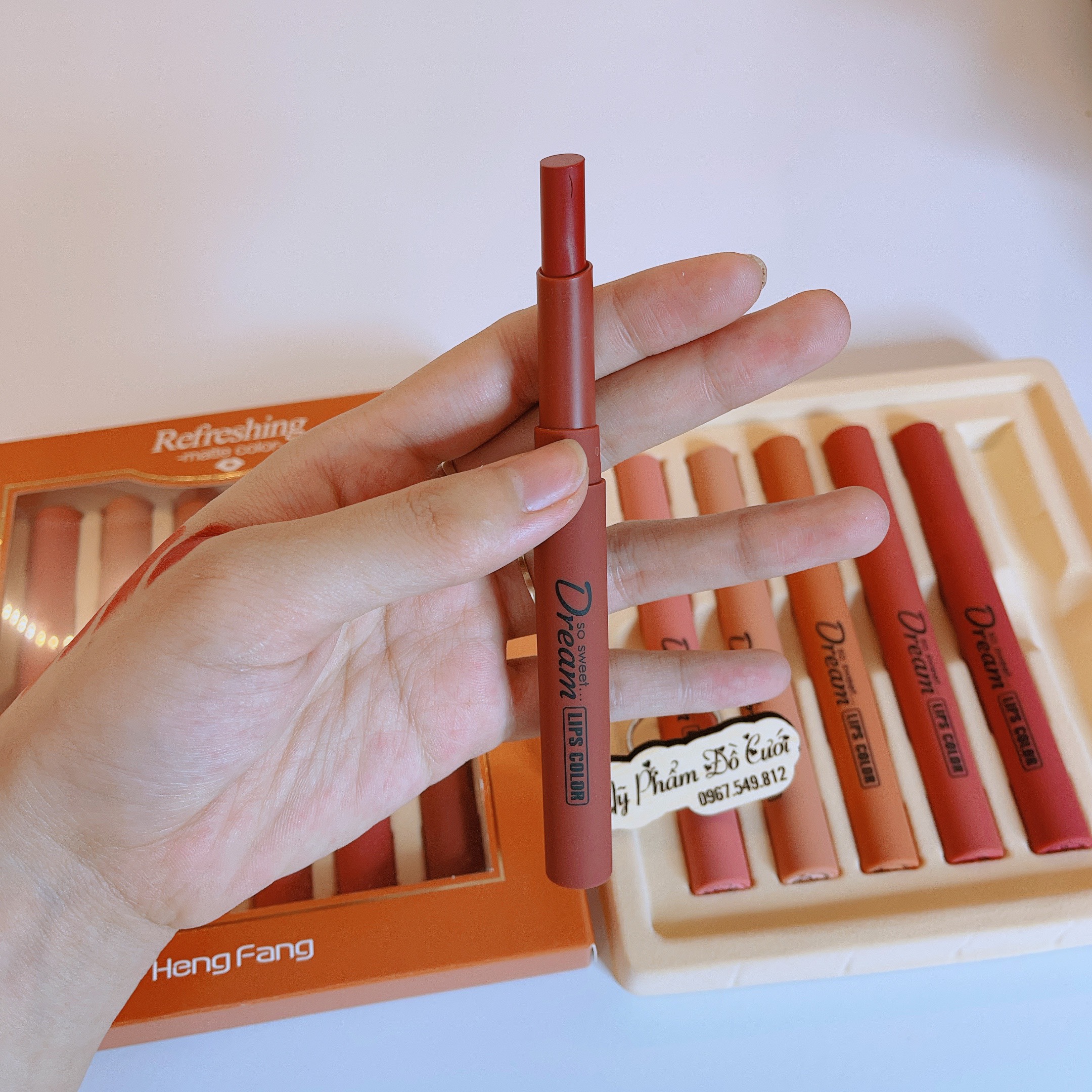 Sét 6 cây son lì dream so sweet heng fang 10.2g