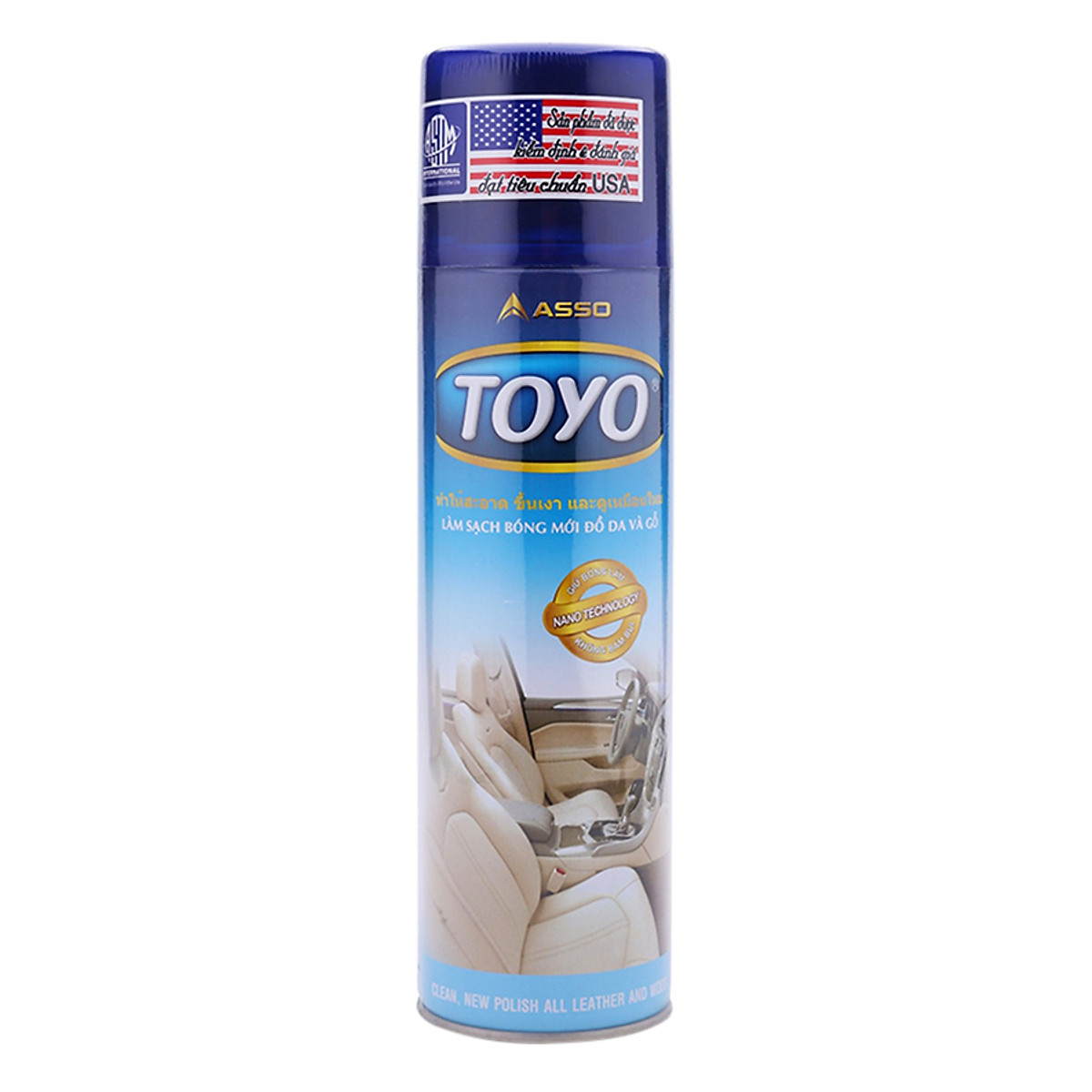 Bình xịt bóng da, gỗ, nội thất ô tô Toyo