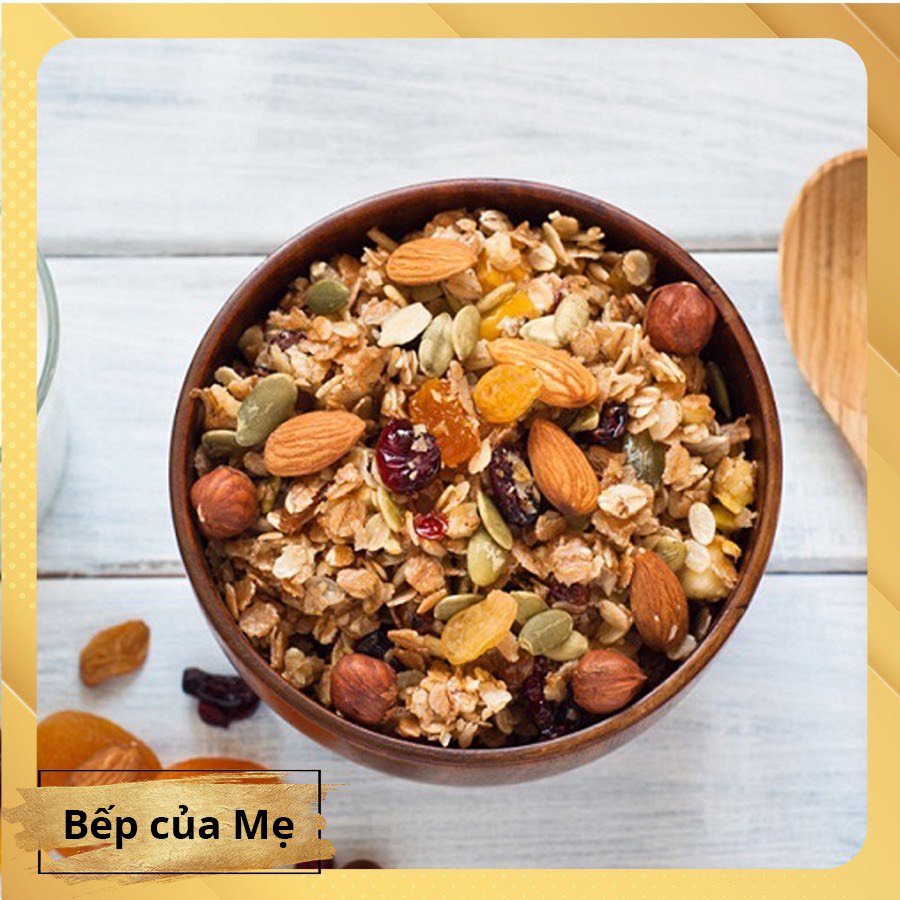 Ngũ cốc ăn kiêng Natural Granola - MATCHA 250gr ngũ cốc giảm cân Bếp Của Mẹ Onici