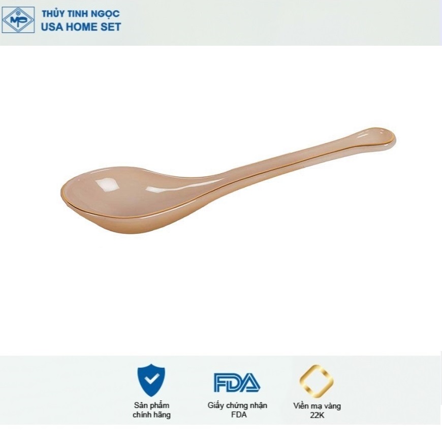 Muôi canh các màu viền vàng 22K Luxury Thủy Tinh Ngọc USA Home Set cao cấp, hàng nhập khẩu và phân phối độc quyền tại Việt Nam