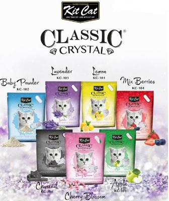Cát vệ sinh cho mèo thủy tinh kitcat singapor 5 l