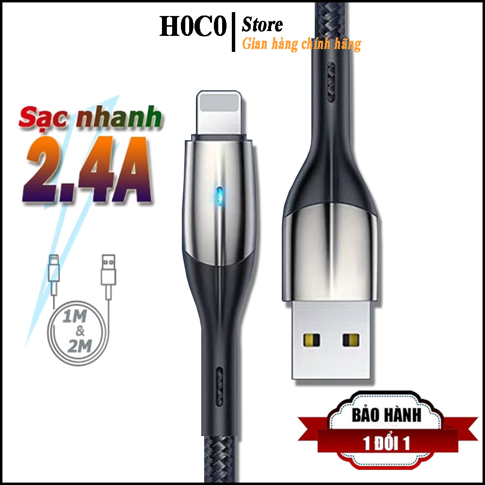 Dây Sạc Nhanh Iphone Bọc Dù Cao Cấp 1m Có đèn Led