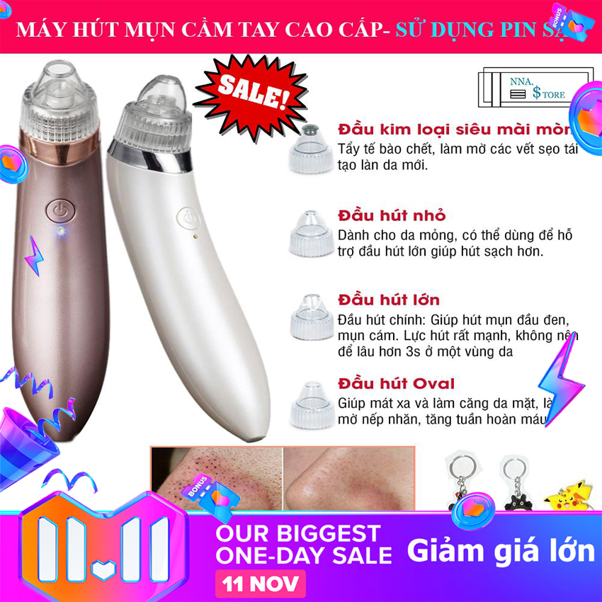 Máy hút mụn mini cầm tay-máy hút mụn siêu mạnh-siêu sạch- làm căng da- xóa nếp nhắn-máy hút mụn an toàn-máy hút mụn tiện lợi