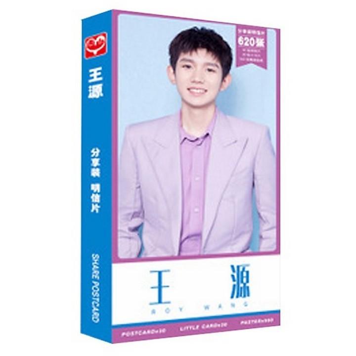 Postcard Vương Nguyên postcard TFboys 2 mẫu hộp ảnh bộ ảnh có ảnh dán sticker + lomo + postcard bưu thiếp