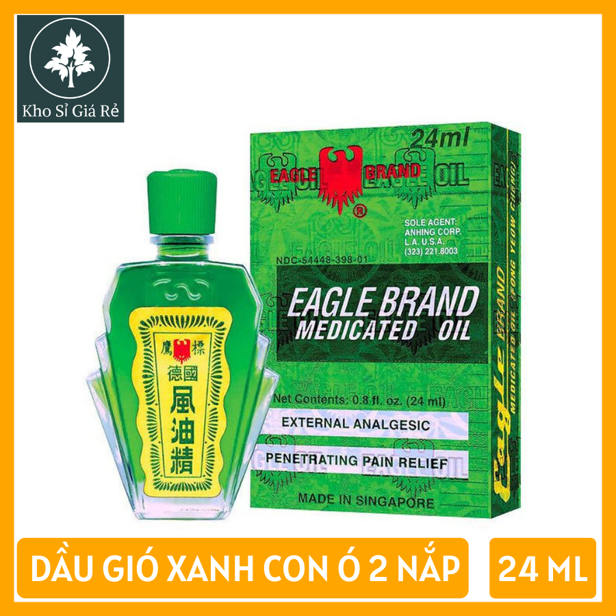 [HCM]Dầu Gió Xanh Singapore 24ML - Dầu Gió Xanh Con Ó