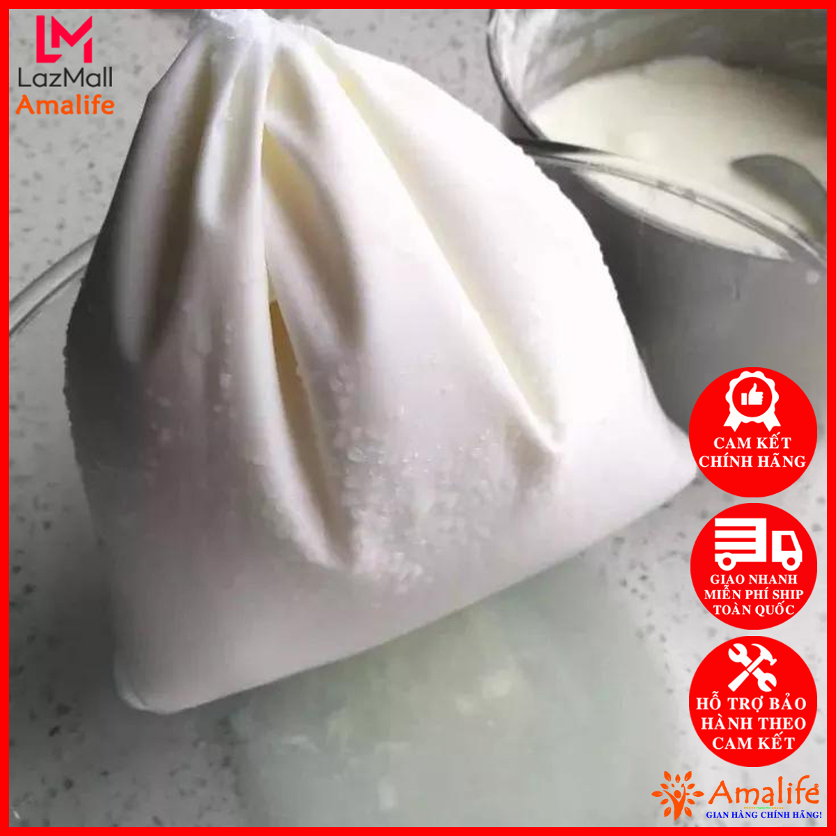 Túi Lọc Sữa Đậu Nành, Sữa Hạt Cao Cấp, Túi Lọc Trà, Túi Lọc Gia Vị Cỡ To - Hàng Chính Hãng Chuyên Dụng Amalife
