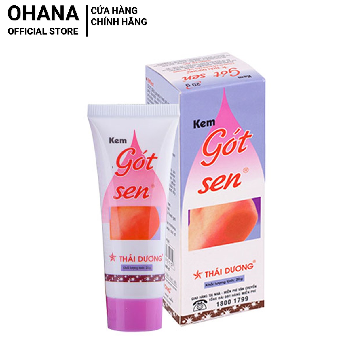 Kem Gót Sen Sao Thái Dương dưỡng ẩm, chống nứt nẻ chân 20g