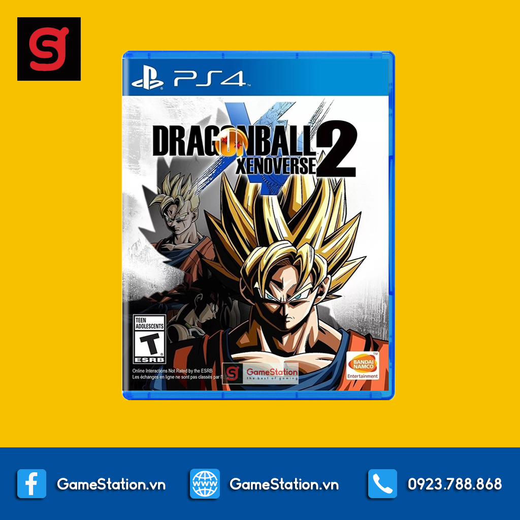 Đĩa game ps4: dragon ball xenoverse 2 - hệ us