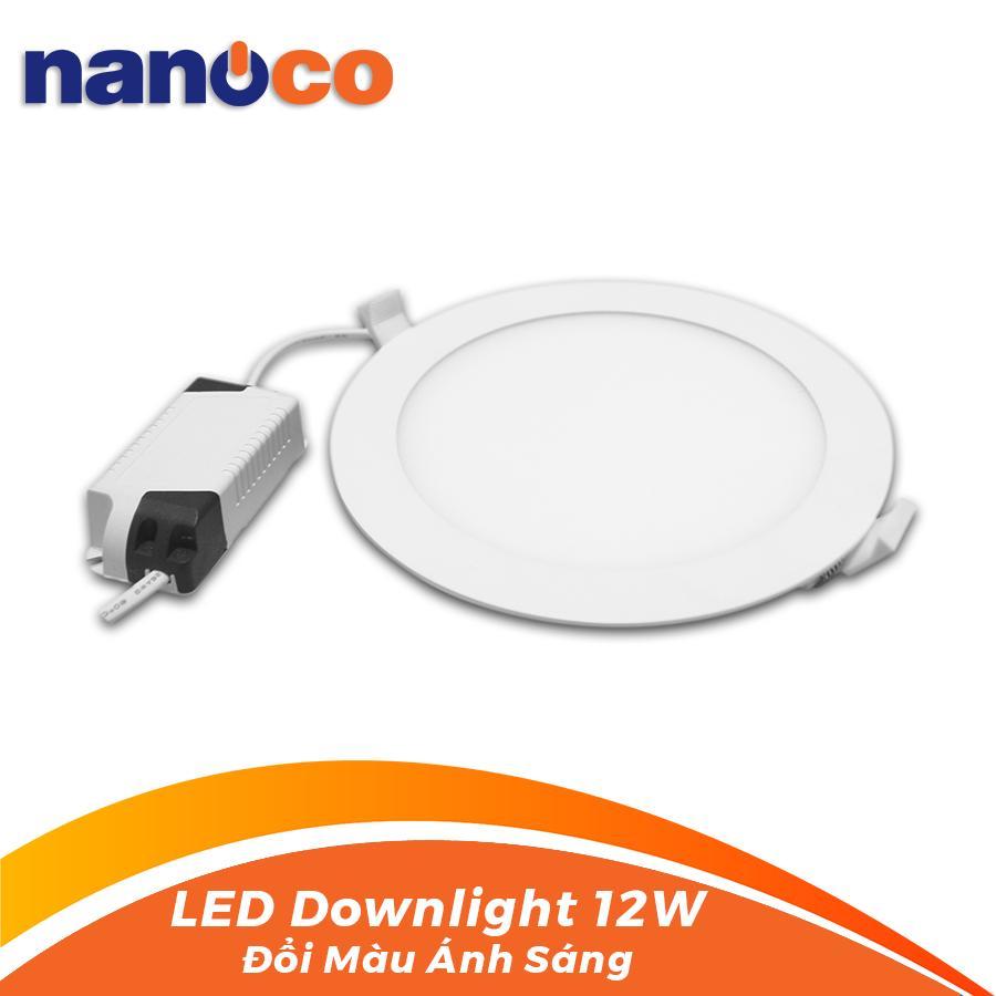 Đèn trần đổi màu downlight Nanoco NSD12C1 12w