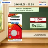 Vỉ 1 viên Pin nút Panasonic CR-2032PT/1B – Hàng Chính Hãng