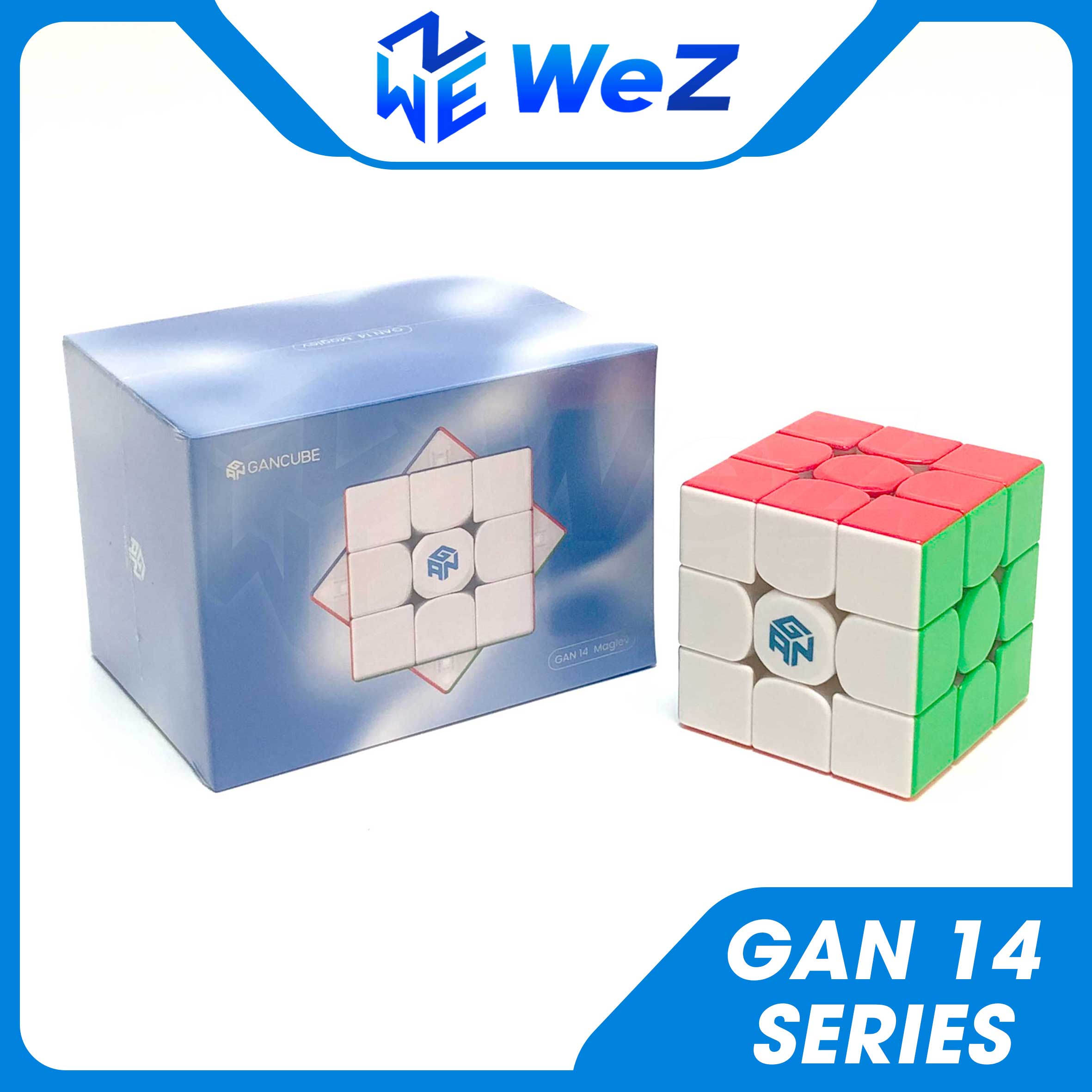 Rubik 3x3 gan 14 maglev uv 2023 stickerless có nam châm - rubik 3 tầng gan 14 cao cấp - wez toys